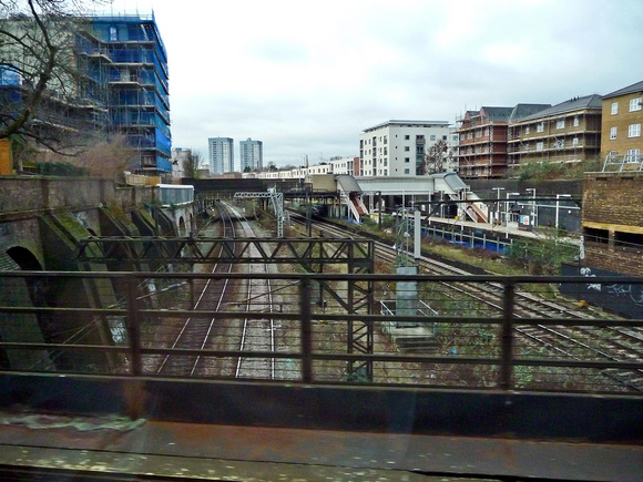 The ex GCR mainline passes over the ex LNWR mainline at South Hampstead