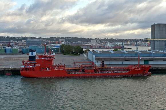 Patricia Essberger is an oil/chemicals tanker of 3,557tonnes. In dock at Le Havre