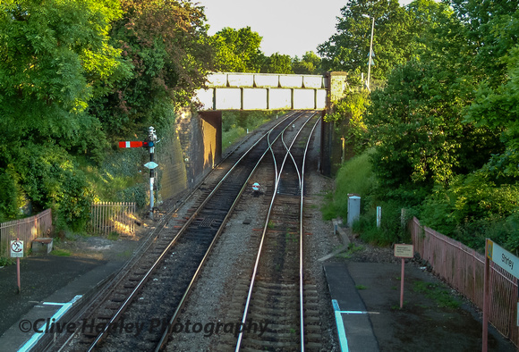 And a view to the south with the semaphore starter signal on view.