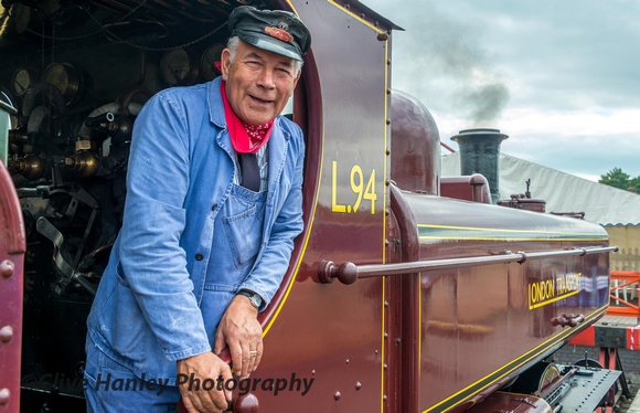 Out of retirement and onto the footplate again was Driver Ray Churchill.