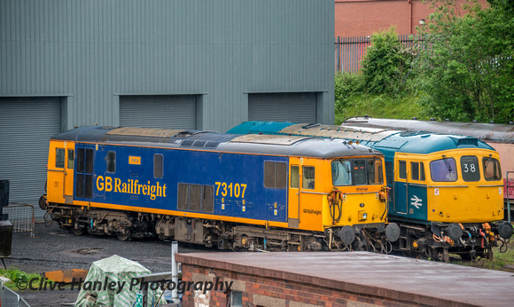 Class 73 no 73107 with a Class 33