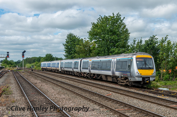 Chiltern Railways Class 168 no 168322 arrives with a service from Birmingham