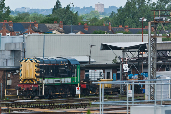 Over in Tyseley depot was the Class 08 shunter no 3983 Tyseley 100