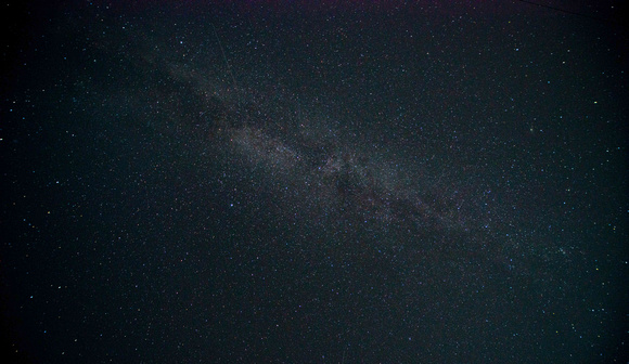 The Milky Way on what may have been the warmest evening of 2021.