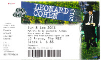 8 September 2013. Leonard Cohen in Concert