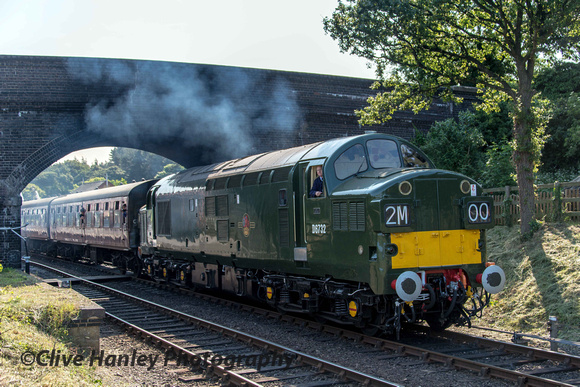 First train out from Weybourne was hauled by D6732