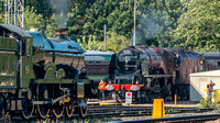 24 August 2019. Two Steam Hauled Trains at Worcester