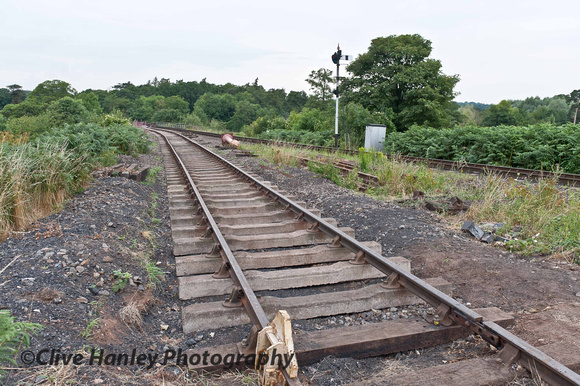 The extent of the newly laid track on the PW sidings can be seen here.