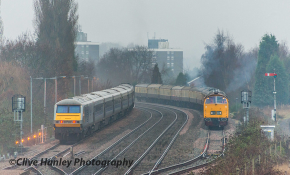 I was surprised to find a Class 52 Western diesel in the loop-line. on arrival at Kidderminster.