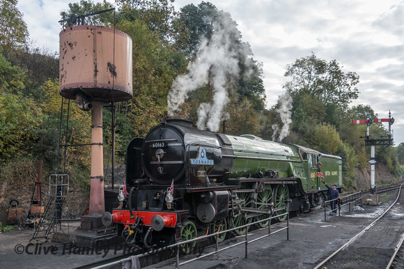 A1 Pacific Tornado on shed at Bewdley