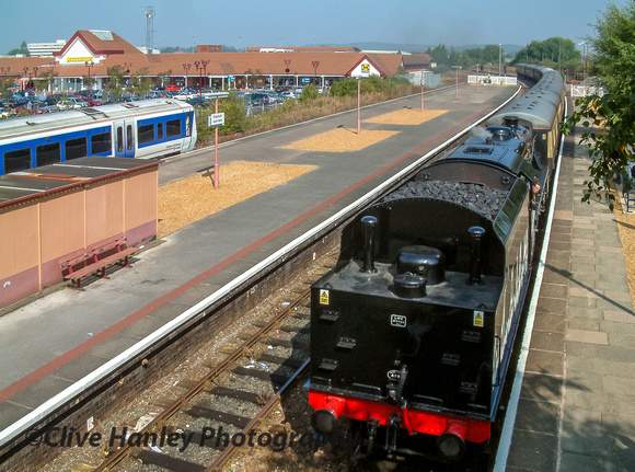45305 arrives at Stratford upon Avon with the morning Shakespeare Express