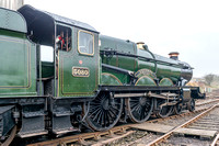 13 April 2018. 3 Castle Class locos at Tyseley Locomotive Works