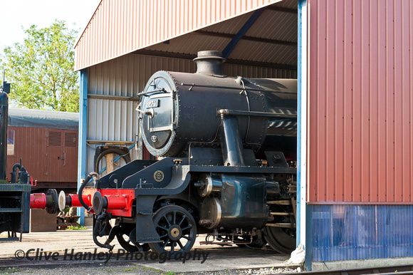Down at Winchcombe shed ex Turkish Stanier 8F no. 8274 was waiting to be pulled out.