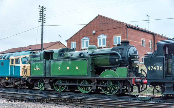 Not in use for this gala was Gresley N2 no 69523 (running as GNR no 1744)