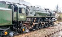 10 February 2018. The Cotswold Venturer with 70013 Oliver Cromwell