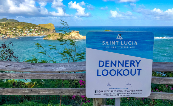 The 90 minute bus ride passed this location on the east coast - Dennery Lookout