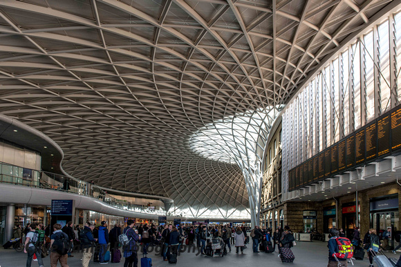 The new passenger concourse at Kings Cross.