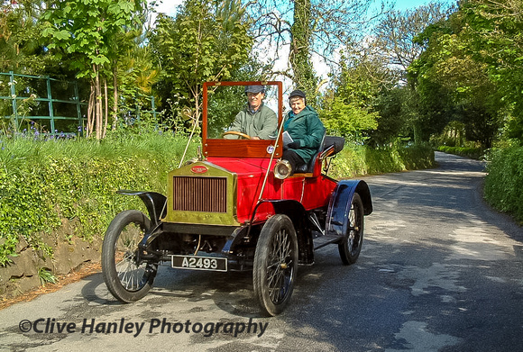 A Stanley steam car gathering was taking place at the Tregenna Castle Hotel