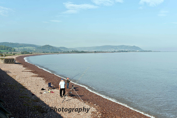 After a move to Blue Anchor here's a shot of the high tide looking towards Minehead.