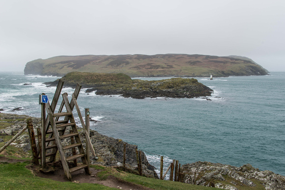 This stile continues the coastal walk around the island.