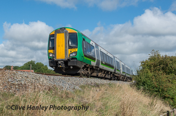 The first train I saw at Wootton Wawen was 172216 forming the 9.07am service from Great Malvern to Stratford.