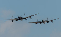 21 September 2014. Two Avro Lancaster bombers with fighter escort