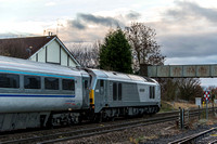 7 December 2013. Chiltern "Mainline" Class 67/DVT at Kidderminster