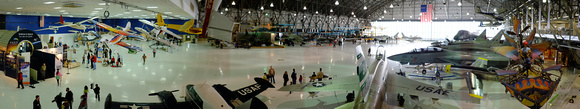 A general view inside the huge hangar