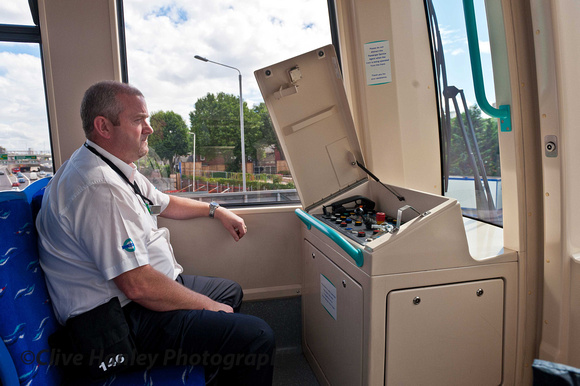 A driver in a DLR unit? No. He described himself as an observer. Its all automatic.