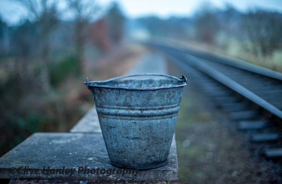 Who lost this bucket off their locomotive?