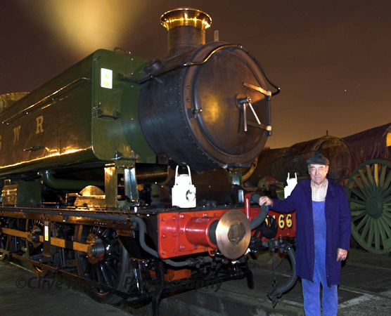 Owner Dennis Howells stands with his loco. (Sorry my focus was out)