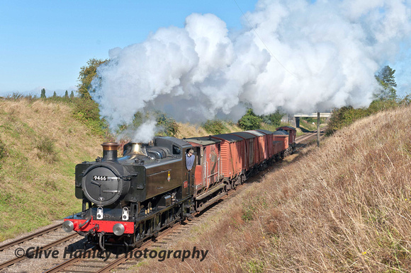9466 takes the freight towards Quorn.