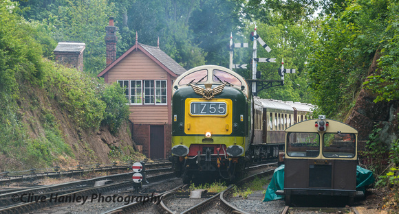 I only just made it as D9009 arrives at Bewdley.