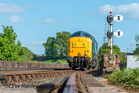 A hasten to add the Deltic's engines were shut down and I was with two staff members while taking this shot.