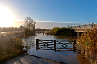 23 November 2012. River Avon floods around Barford