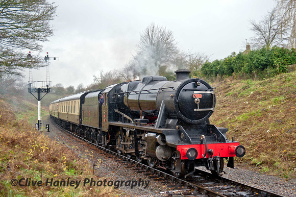 I managed to overtake the train and captured a further shot on its arrival at Winchcombe