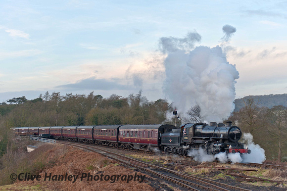 A leaky departure for 43106. It was even firing smoke rings into the sky!