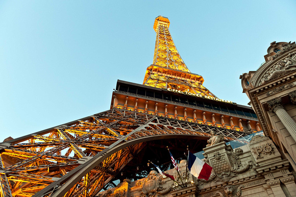 The replica Eiffel Tower