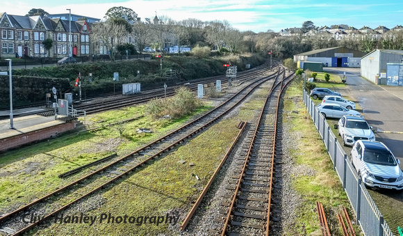 Views of the remaining sidings in the Truro goods yard.