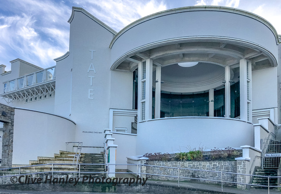 The Tate Gallery - St Ives. Built on the site of an ugly torpedo shaped gas holder.