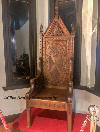 The Eisteddfod throne from 1882