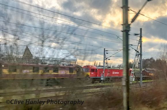 On the approach to Crewe I snapped these locos in the scrap line.
