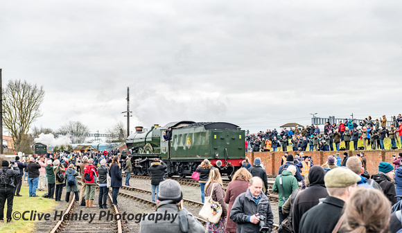 Arrival of 5043 Earl of Mount Edgcumbe into the Didcot museum site