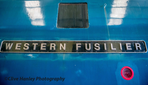 nameplate of Western Fusilier.