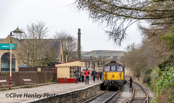 33109 has arrived at Rawtenstall with the 15.42 from Bury.
