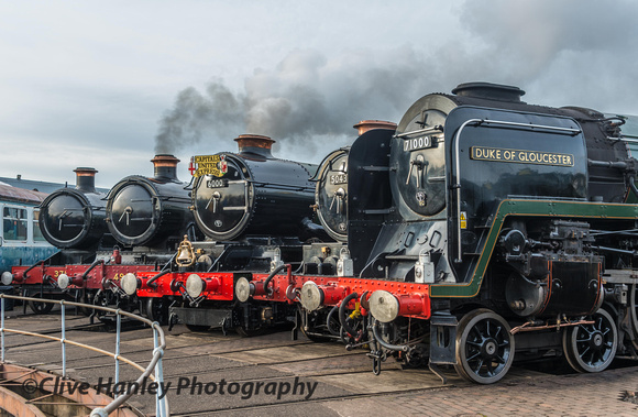 This amazing sight greeted visitors to Tyseley Locomotive Works Open Day.