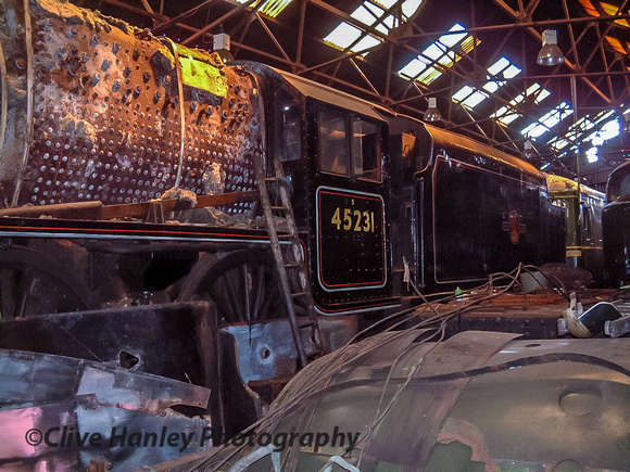 In Loughborough shed was Stanier Black 5 no 45231