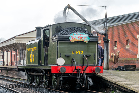 The loco was carrying a tribute headboard for a former volunteer on this train. The Wealden Rambler