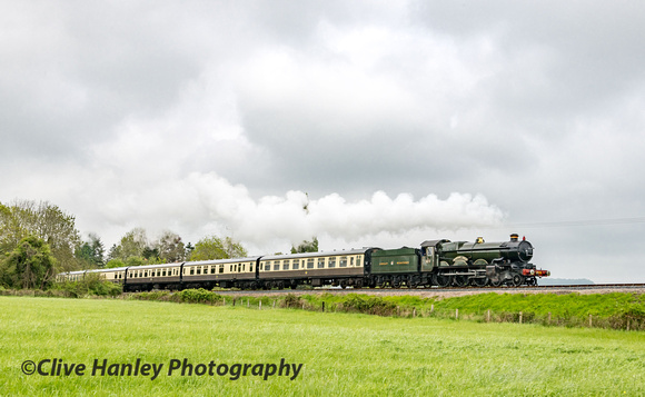 4079 Pendennis Castle is seen at Didbrook heading north