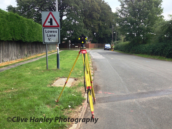 Further survey work taking place outside Wellesbourne House